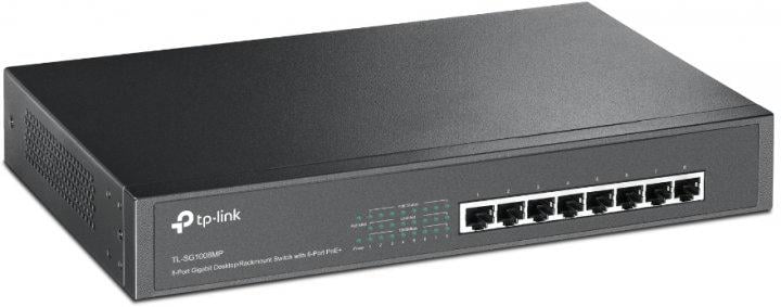 Комутатор TP-Link TL-SG1008MP 8xGE/PoE 126W некерований 13" 1U Grey (TL-SG1008MP)