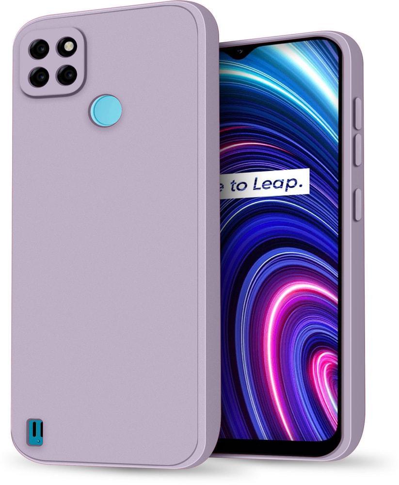 Силиконовый чехол HardCorner Realme C21Y (с микрофиброй) Lilac (34792-3B)