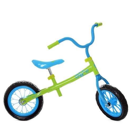 Беговел детский на стальной раме PROFI KIDS M 3255-4 12″ Салатовый