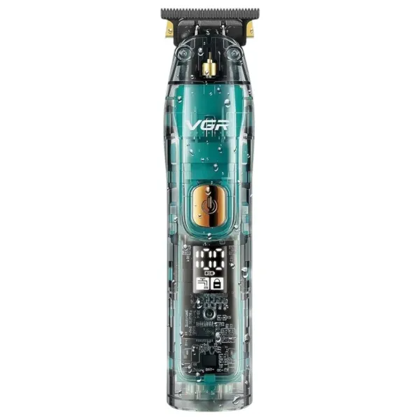 Триммер для стрижки VGR V-961 аккумуляторный с насадками Зеленый (30060109)