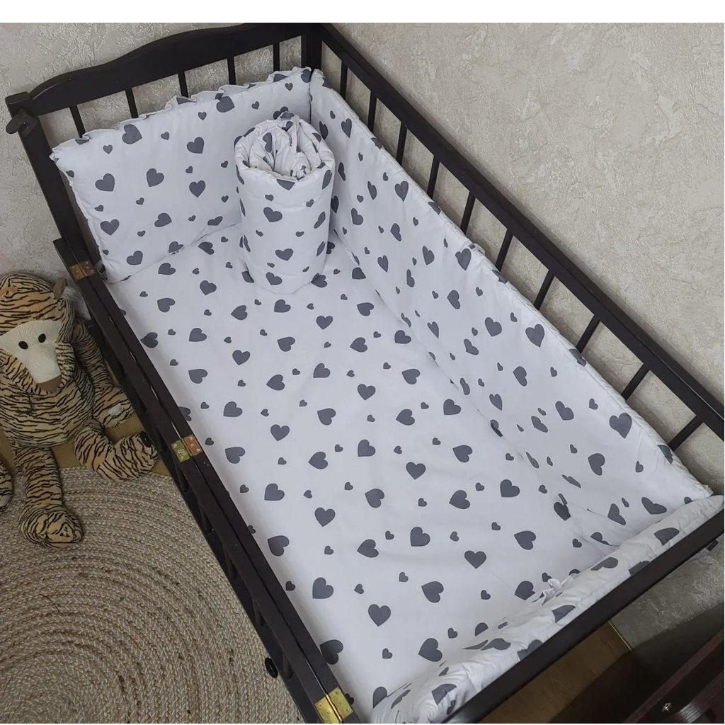 Бортики в кроватку на 4 стороны 120х60 см 4 части (4402) - фото 1