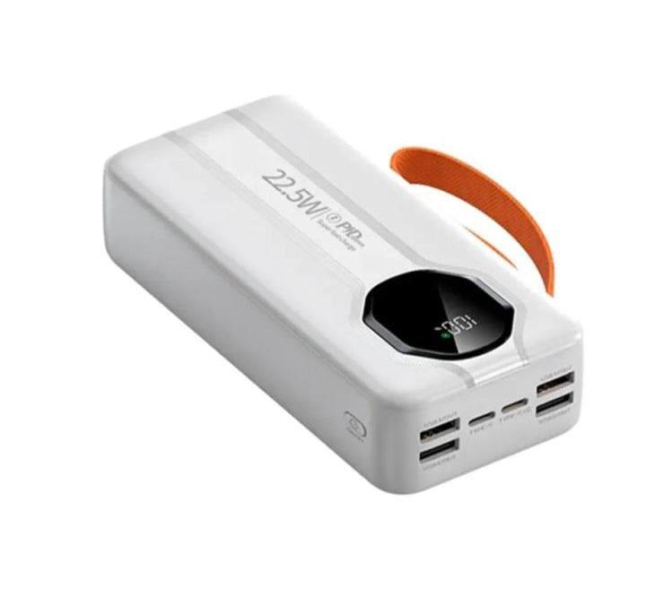 Акумулятор зовнішній Aroimac VP318 Super Slim Power Bank Aroimac 30000 mAh зі швидкою зарядкою 22,5W/LED дисплеєм/4 USB виходами White