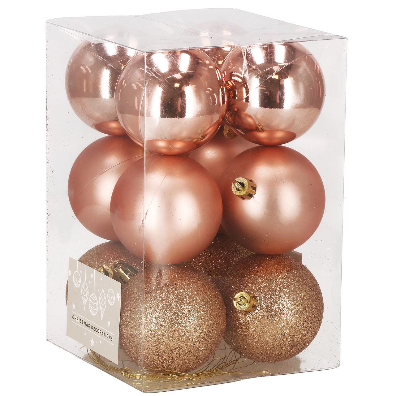 Набір ялинкових куль Springos D 6 см 12 шт. (CA0005) Набір ялинкових куль Springos D 6 см 12 шт. (CA0005)