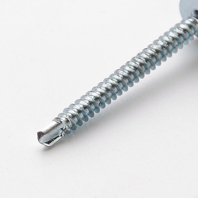 Саморез Apro с пресс-шайбой 4,2x14 со сверлом цинк белый 10000 шт. (10L4214-2T-C) - фото 3 Саморез Apro с пресс-шайбой 4,2x14 со сверлом цинк белый 10000 шт. (10L4214-2T-C) - фото 3