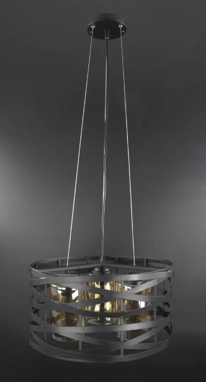 Люстра потолочная подвесная в стиле LOFT 3222/3-br Черный (NA005113) Люстра потолочная подвесная в стиле LOFT 3222/3-br Черный (NA005113)