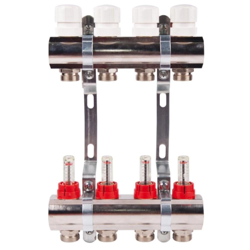 Коллектор SD Plus с расходомерами и термостатичным кранами 1" 6 выходов (SD235W6) - фото 1 Коллектор SD Plus с расходомерами и термостатичным кранами 1" 6 выходов (SD235W6) - фото 1