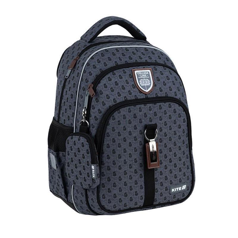 Рюкзак школьный KITE Education College Line Boy 39x29,5x14,2 см 15 л Серый (K25-763M-3)