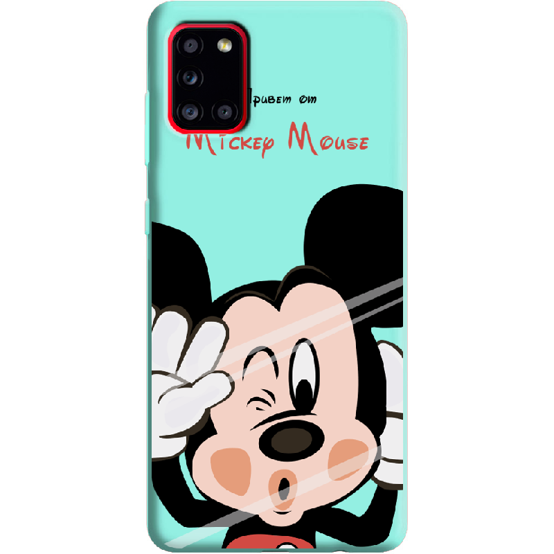 Чехол Boxface Samsung A315 Galaxy A31 Mister M Мятный силикон (39470-cc58-39921)