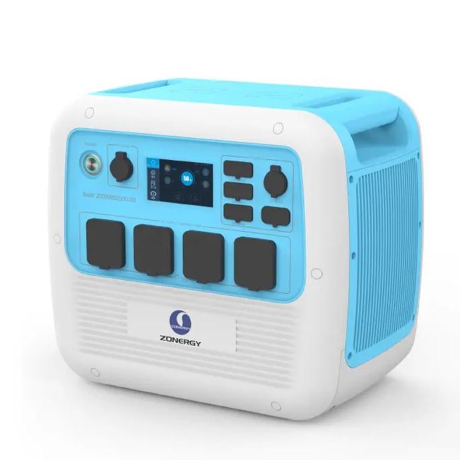 Зарядная станция Zonergy Baldr LiFePO4 2000WB2000-S0 2100 Вт 2150 Вт/ч White/Blue (00000010674)