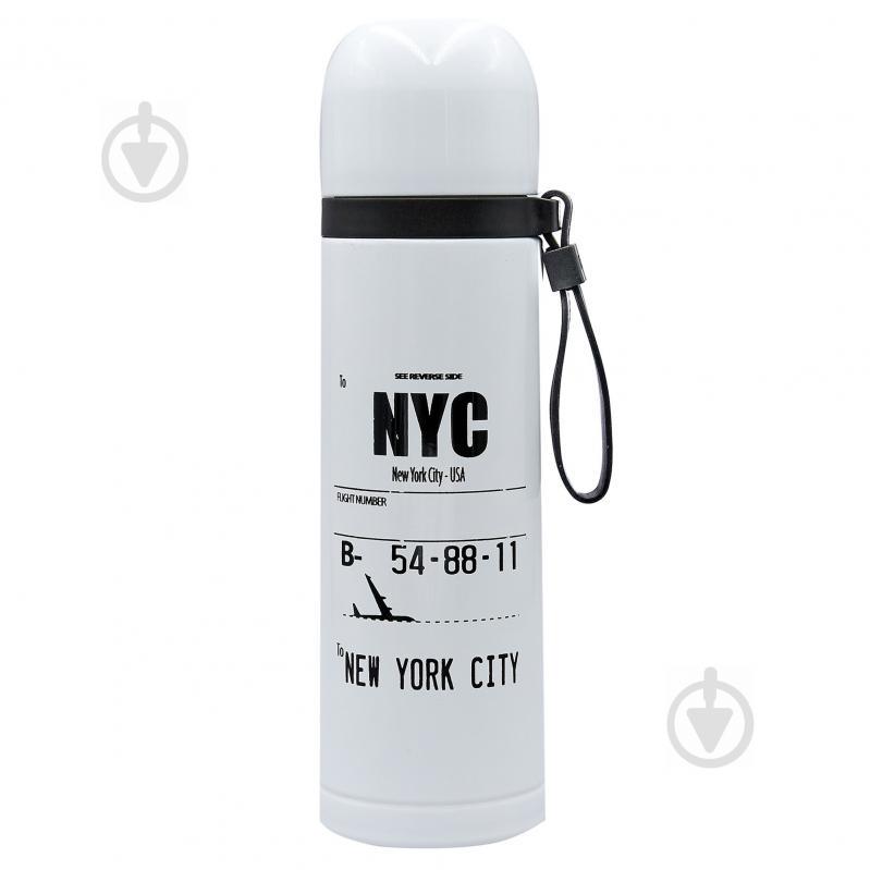 Термос стальной Zelart 500ml LD-BW8033L Белый