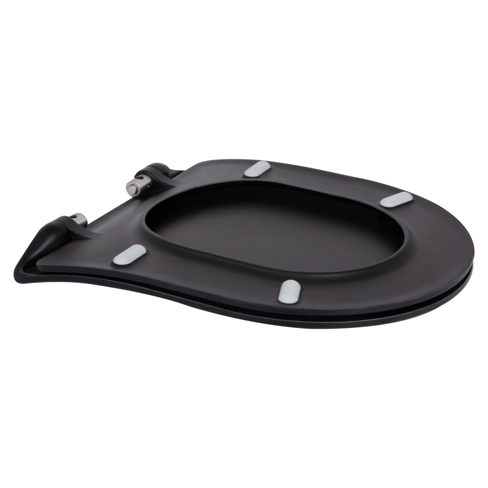 Унітаз підвісний Qtap Taurus Ultra Quiet сидіння Slim Duroplast/Soft-close/Quick relase 490х360х380 мм Black Matt (51553) - фото 9