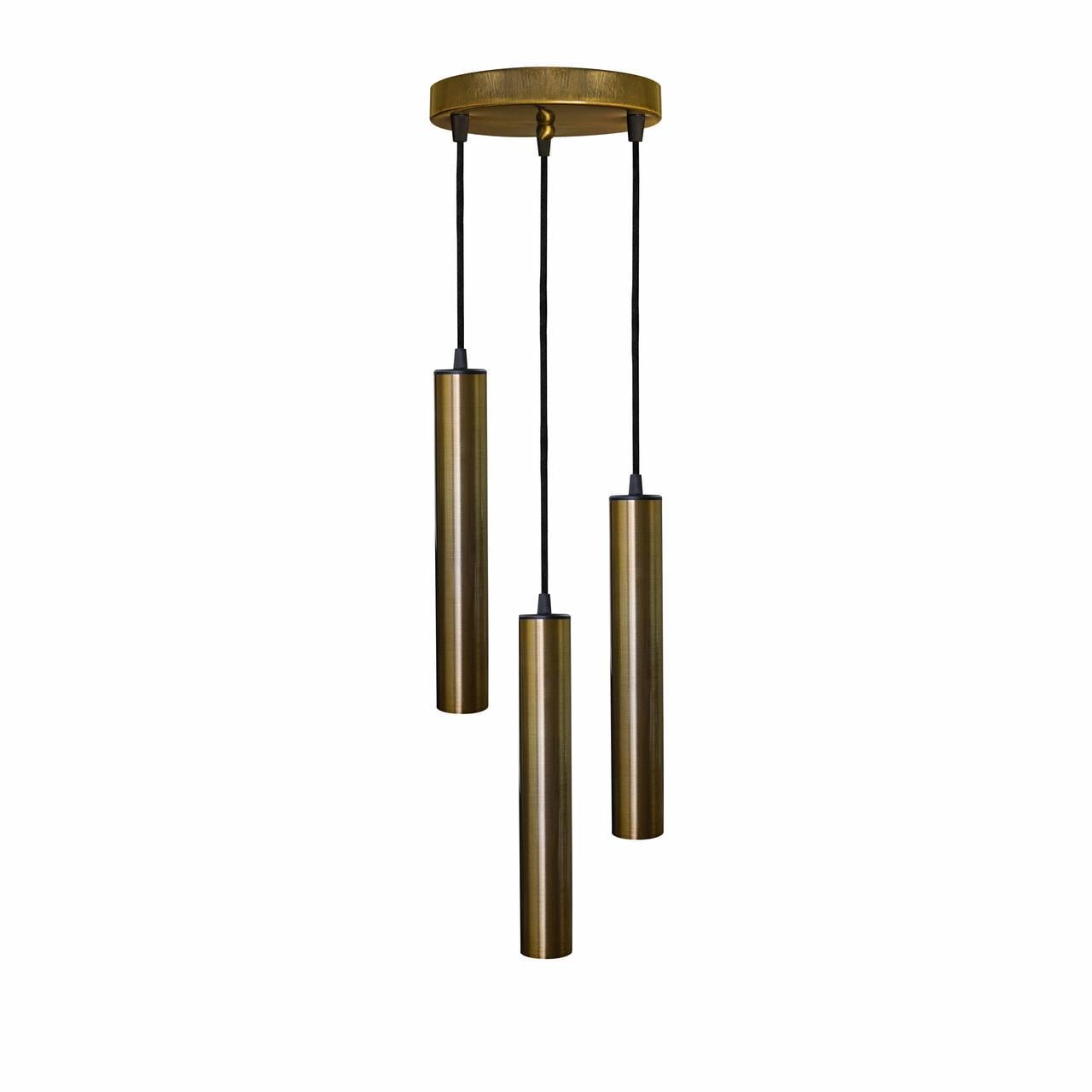 Подвесной светильник MSK Electric Tube NL-3522-3R в стиле лофт E27 40 Вт IP 20 Бронзовый (1269247209) Подвесной светильник MSK Electric Tube NL-3522-3R в стиле лофт E27 40 Вт IP 20 Бронзовый (1269247209)
