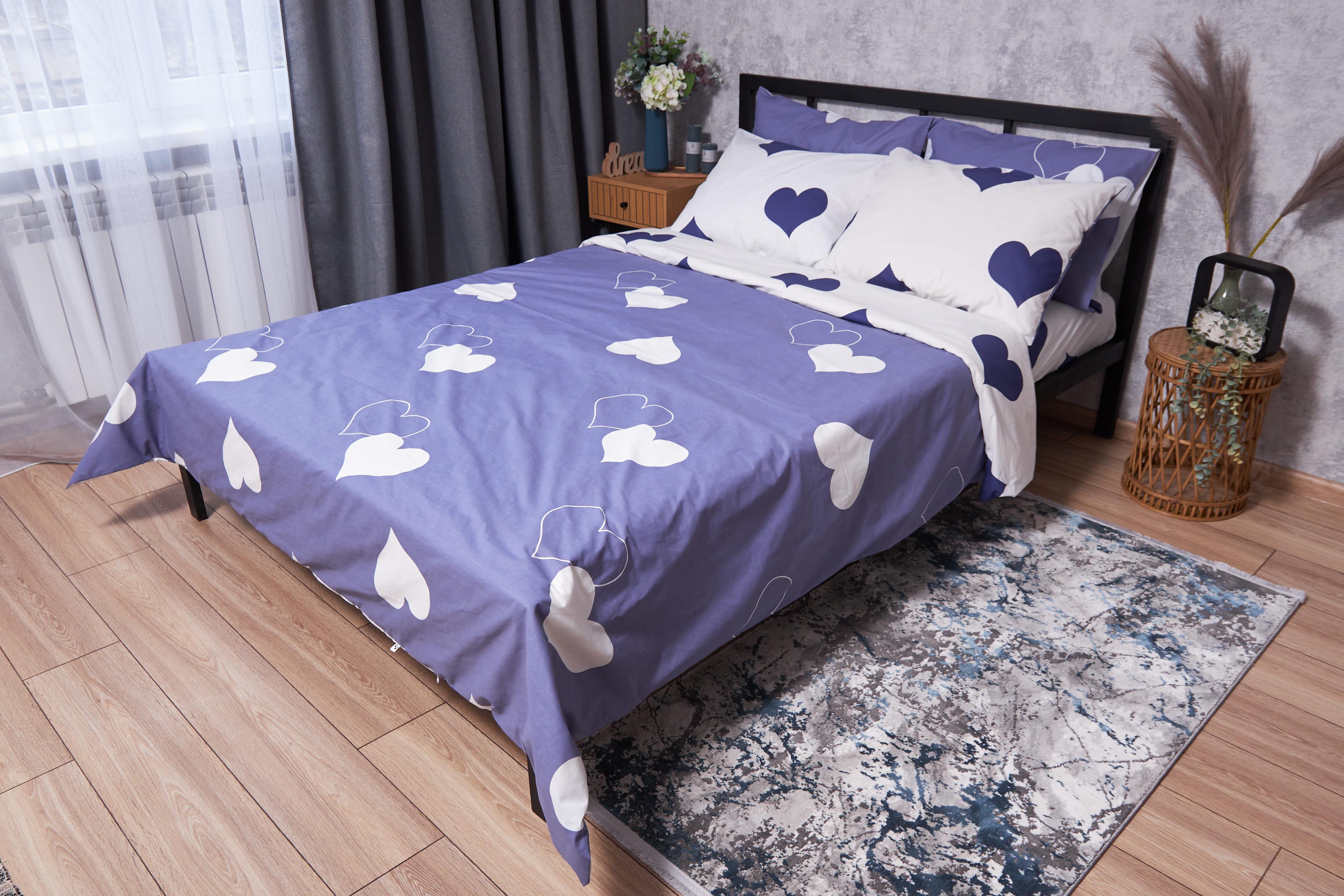 Пододеяльник Moon&Star Gold Люкс Royal Blue бязь двуспальный 175х210 см (MS-870000062)