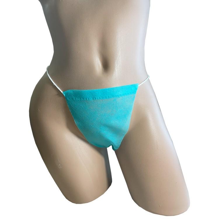 Трусики-стринги одноразовые Monaco Style S/M 50 шт. Бирюзовый (88979) - фото 4