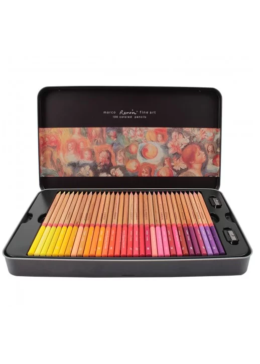 Набор карандашей Marco FineArt металлическая коробка 100 цветов (FA-100TN)