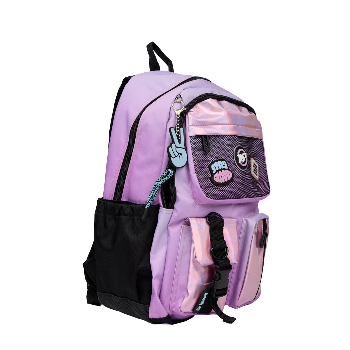 Рюкзак школьный YES TS-43 Be Happy 43х30х16 см Сиреневый (559989)