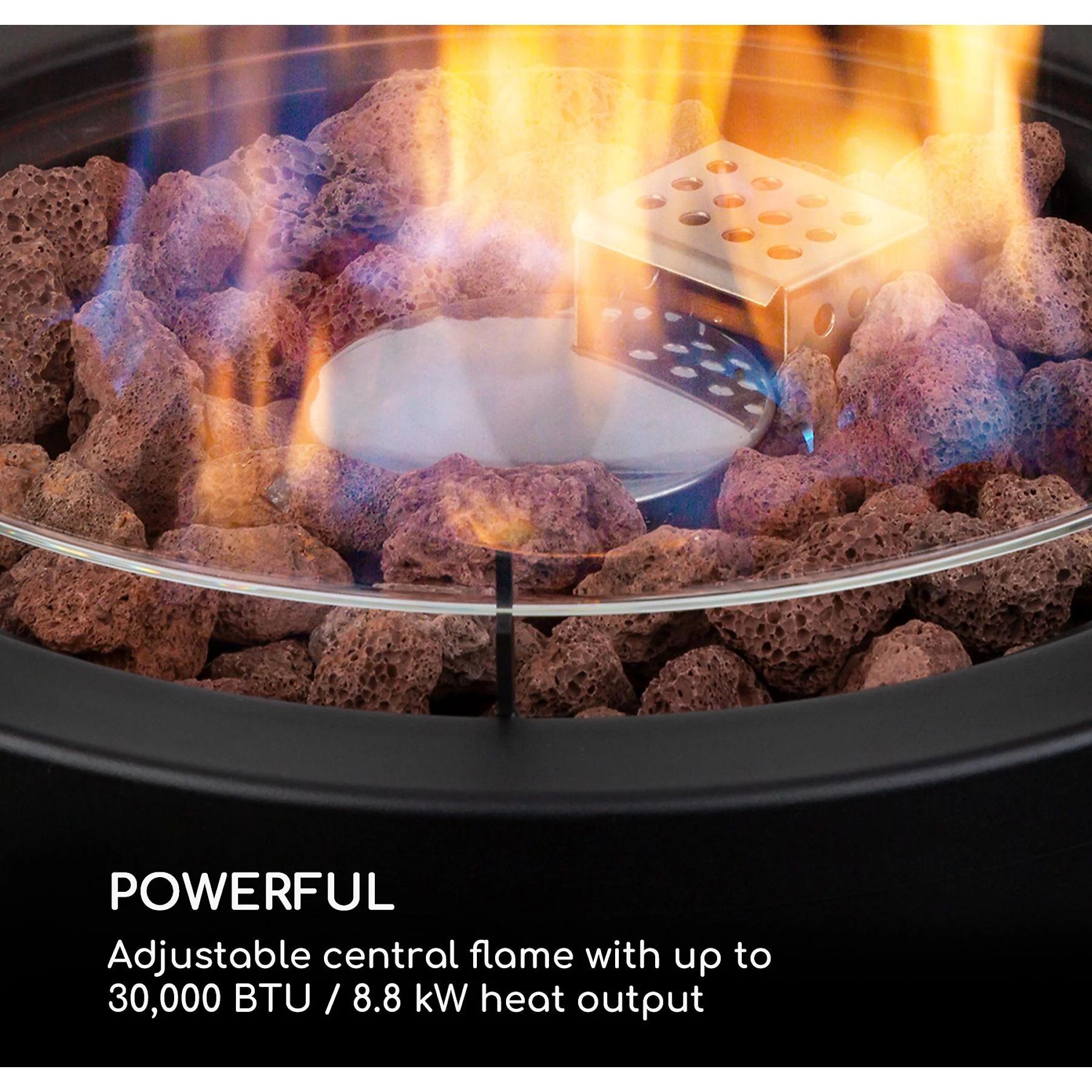 Обогреватель газовый для террасы Blumfeldt Lavastone 30 000 БТЭ / 8,8 кВт (10035366) - фото 4 Обогреватель газовый для террасы Blumfeldt Lavastone 30 000 БТЭ / 8,8 кВт (10035366) - фото 4