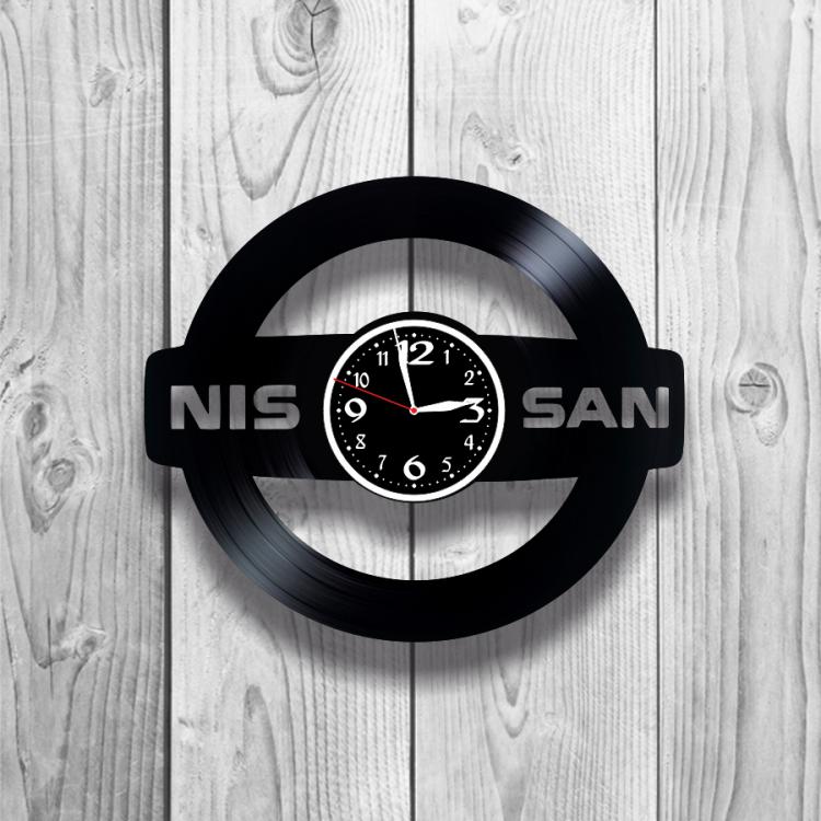 Часы настенные Nissan 0486 из виниловой пластинки