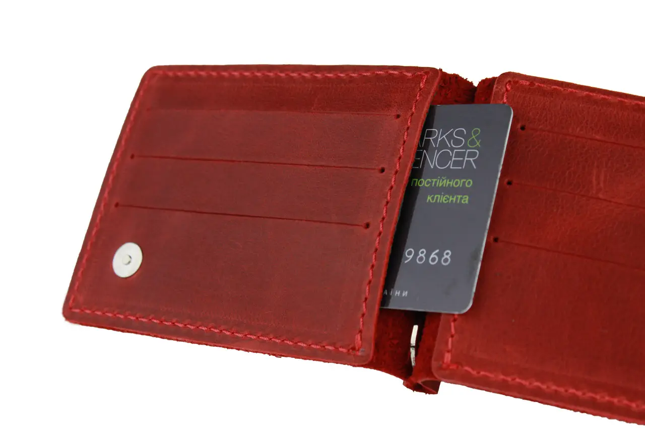 Кошелек FREESKIN с зажимом и монетницей Красный - фото 3