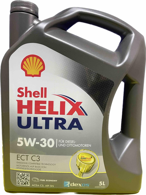 Моторное масло SHELL Helix Ultra ECT C3 5W-30 5 л - фото 1