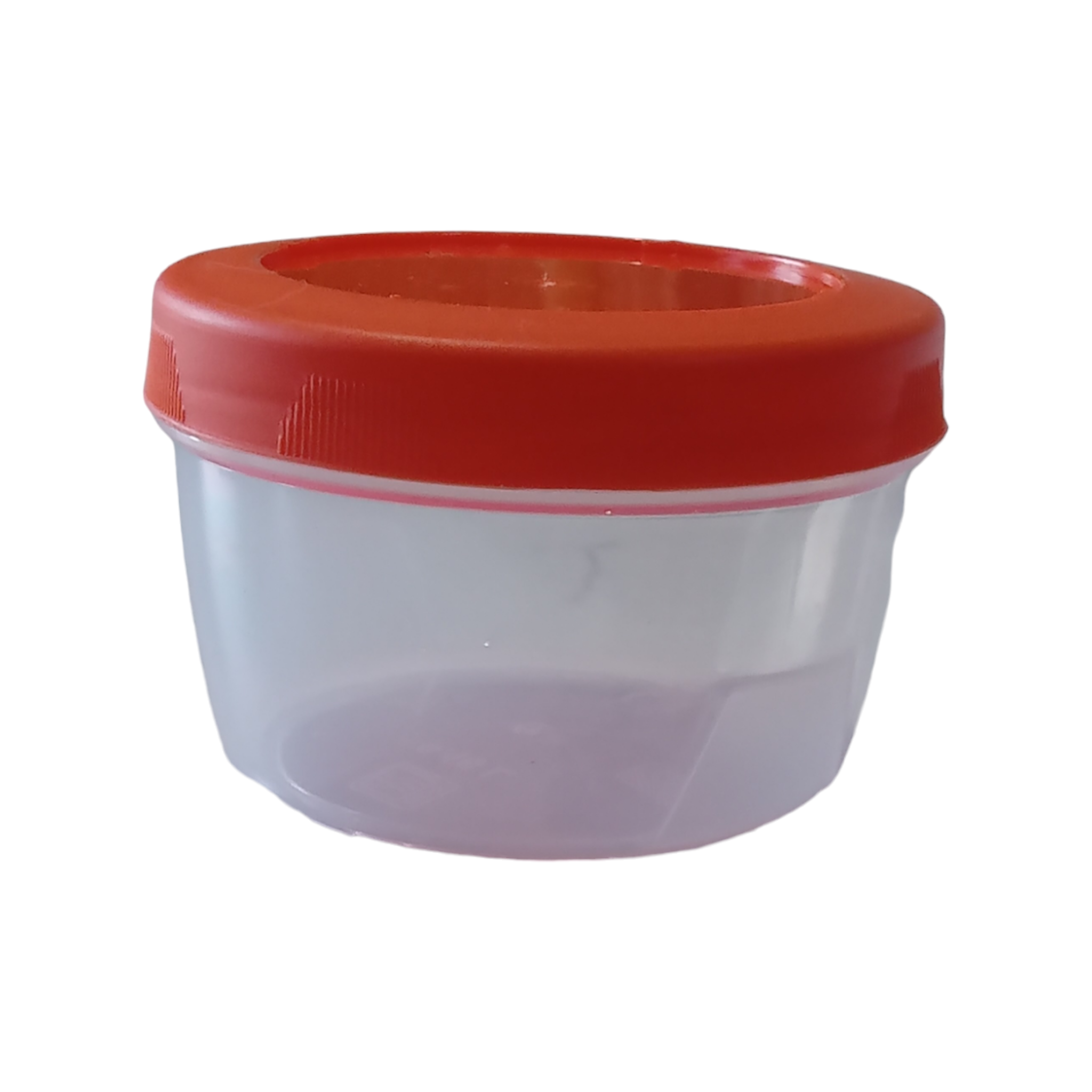 Баночка пластмассовая с крышкой 150 мл Оранжевый (894)