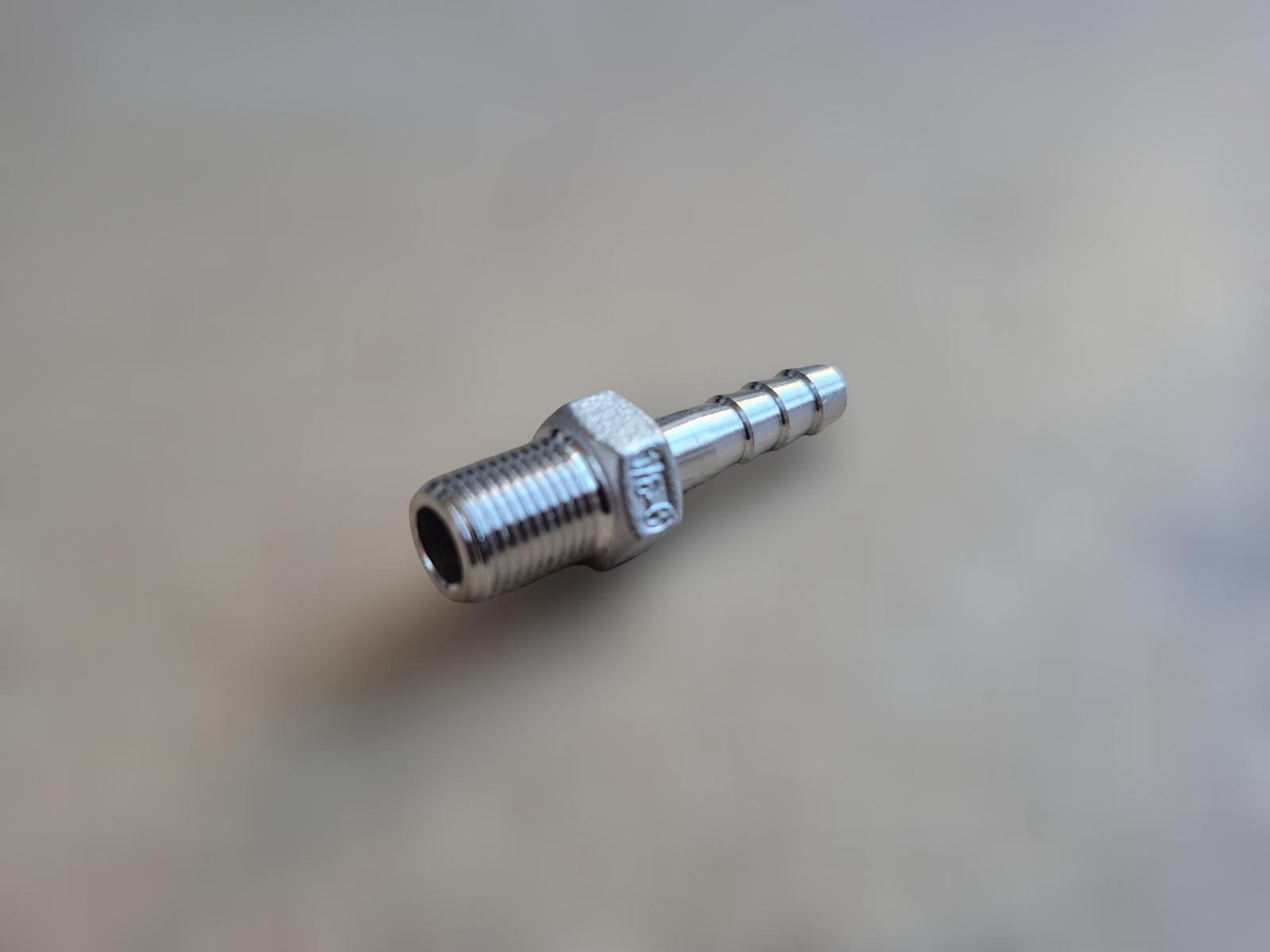 Штуцер шланговий різьбовий DN6 AISI304 BSPP Class-150 ялинка н/ж сталь ЗР 6 мм 1/8" (29203154) - фото 2 Штуцер шланговий різьбовий DN6 AISI304 BSPP Class-150 ялинка н/ж сталь ЗР 6 мм 1/8" (29203154) - фото 2