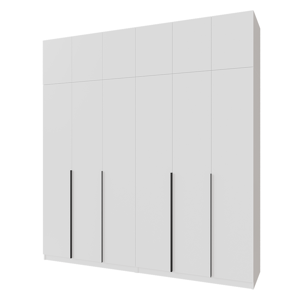 Шафа розпашна з тумбою та антресолью Меблітренд Чиназес Чита-2400.4 2400х500х2450 мм Білий (27504245) - фото 1 Шафа розпашна з тумбою та антресолью Меблітренд Чиназес Чита-2400.4 2400х500х2450 мм Білий (27504245) - фото 1