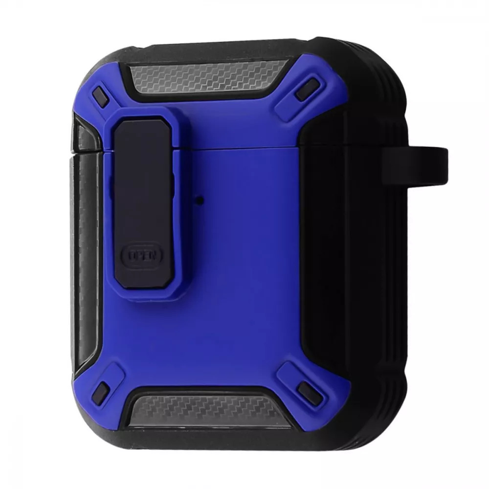 Чохол протиударний PRC Defender Case для навушників Airpods 1/2 Синій/Чорний (27917974)