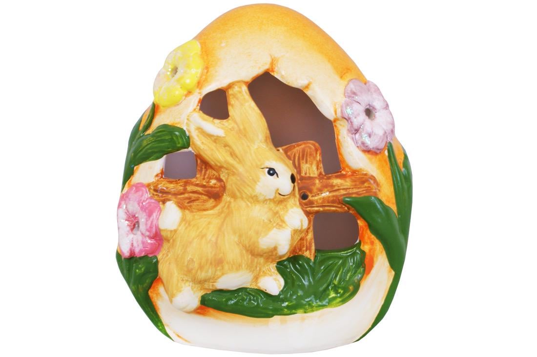 Декоративная пасхальная фигурка BonaDi Кролик с подсветкой (EG10-A10)