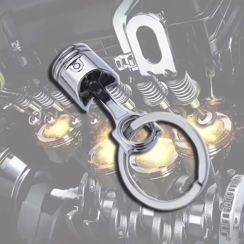 Брелок для ключей Поршень двигателя автомобиля металлический Серебристый (99_12_0_1С) - фото 10