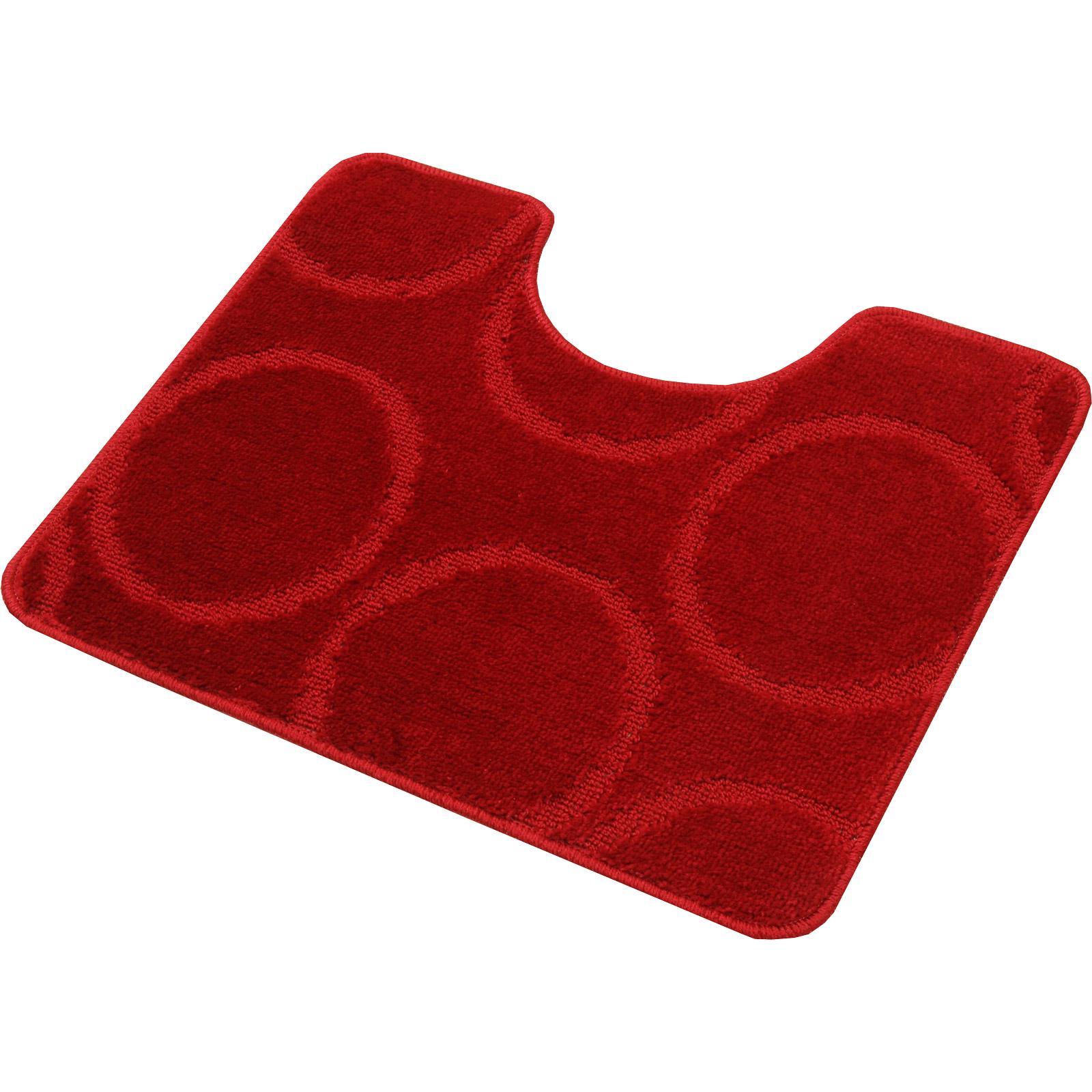 Набор ковриков в ванную Rubin Mono 5006 7005 Burgundy 60x100 + 60x50 см красный - фото 4 Набор ковриков в ванную Rubin Mono 5006 7005 Burgundy 60x100 + 60x50 см красный - фото 4