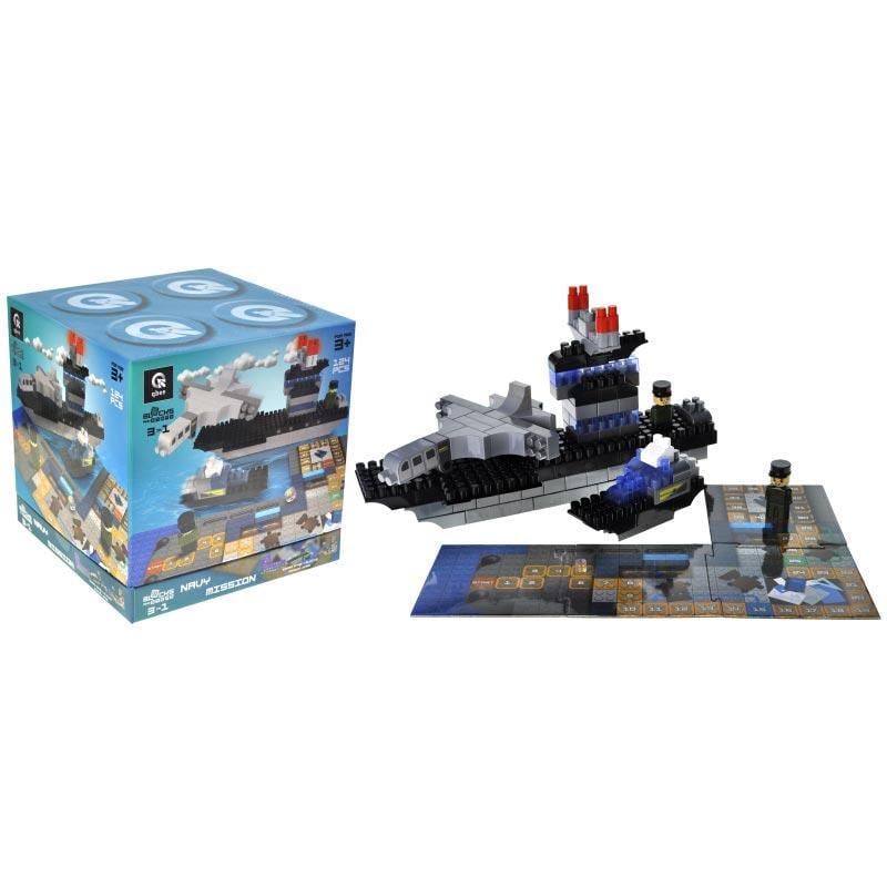 Конструктор qbee QB300-205 Block&Steps Морська Місія 124 дет. (31955959)
