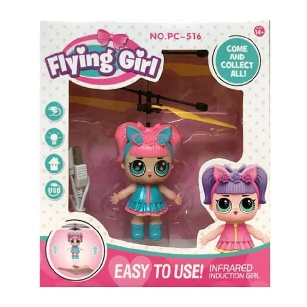 Кукла игрушка Flying Girl PC-516 летающая 568A2 Голубой