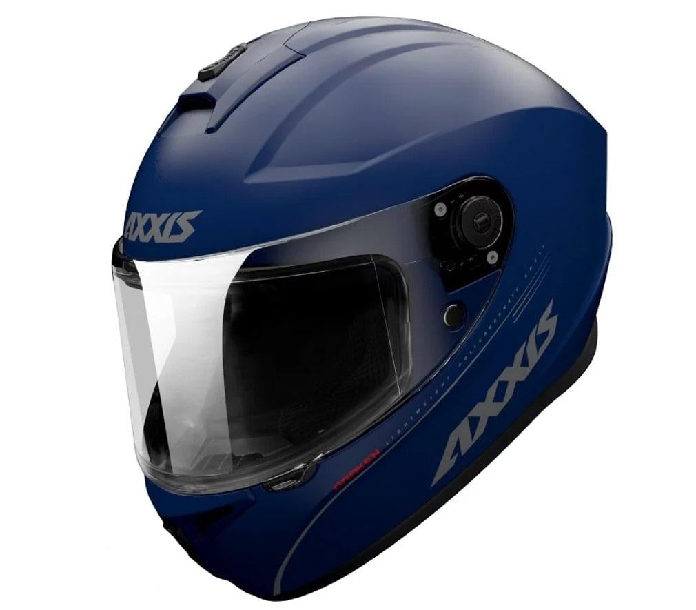 Мотошлем Axxis DRAKEN S A7 Solid M Matt Blue (26517)