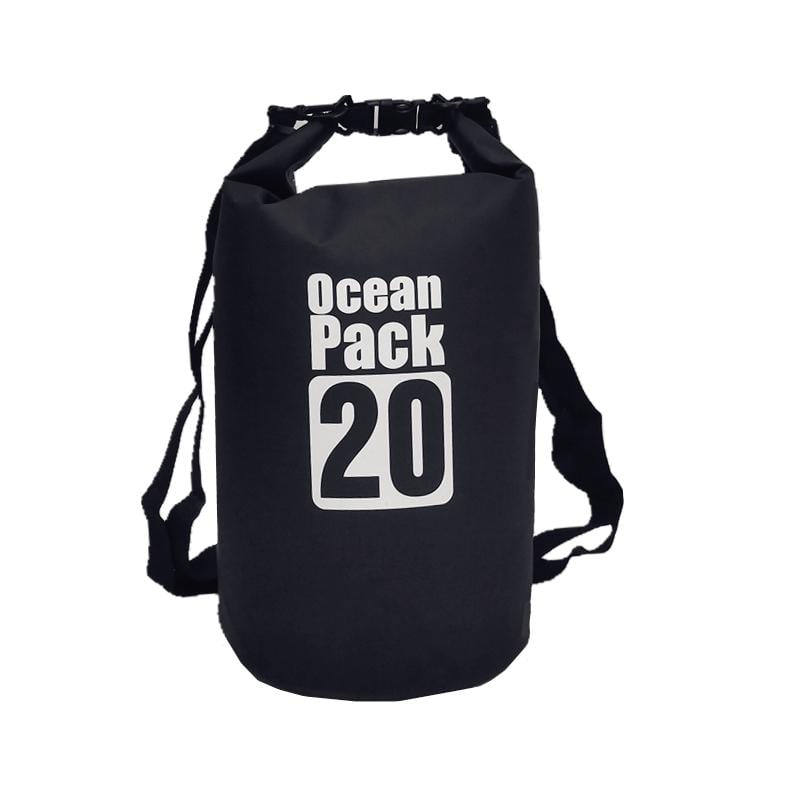 Рюкзак Ocean Pack водонепроникний гермомешок 20 л  Black (542532)