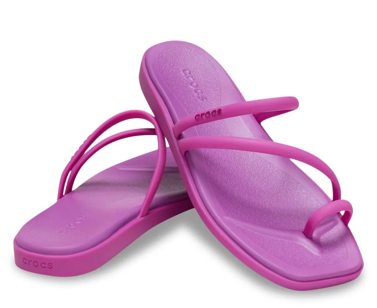 Сандалии Crocs Miami Metallic Toe Loop р. 37-38 Grapeberry (35215673)