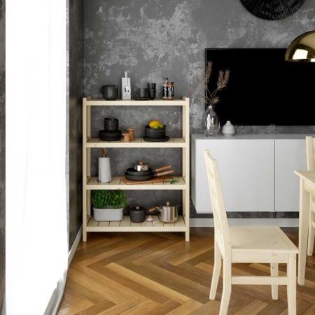 Стелаж дерев'яний на 4 полиці 1200x900x300 мм (2490377002) - фото 8 Стелаж дерев'яний на 4 полиці 1200x900x300 мм (2490377002) - фото 8