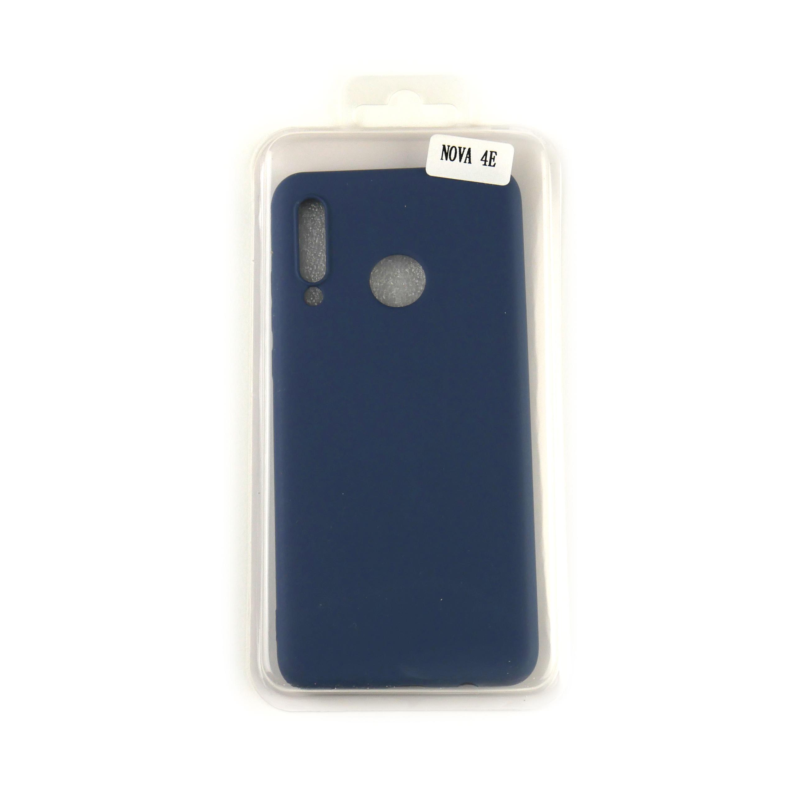 Чехол Silicone Case Full Cover Huawei Nova 4e Синий