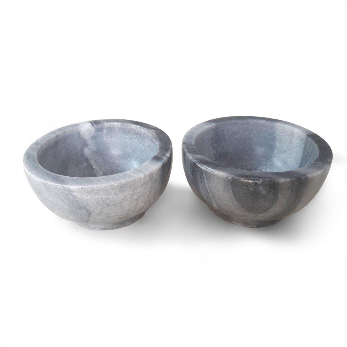 Набор из 2-х ступок LaForma CALLHAN мрамор Серый (AA3720PR01)