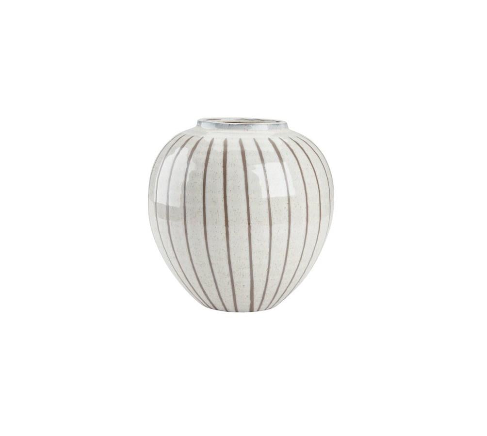 Ваза для цветов d 21 см высота 21 см Белый/Коричневый (25c4b491) Ваза для цветов d 21 см высота 21 см Белый/Коричневый (25c4b491)