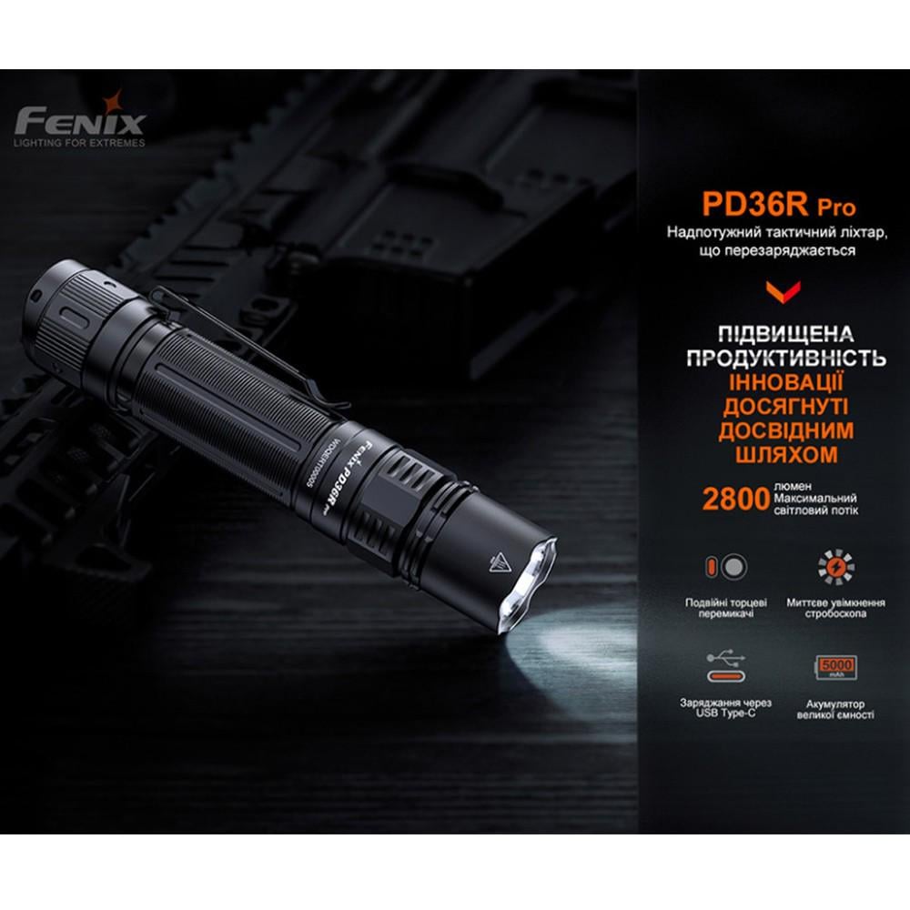 Фонарь ручной Fenix PD36R Pro Red - фото 8