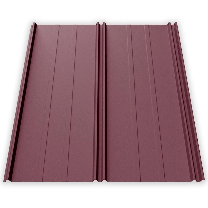 Фальц-настил AKM Zn 100 г/м2 0,43 мм 1120х2000 мм Ral 3005 Вино красное матовый (30302603)