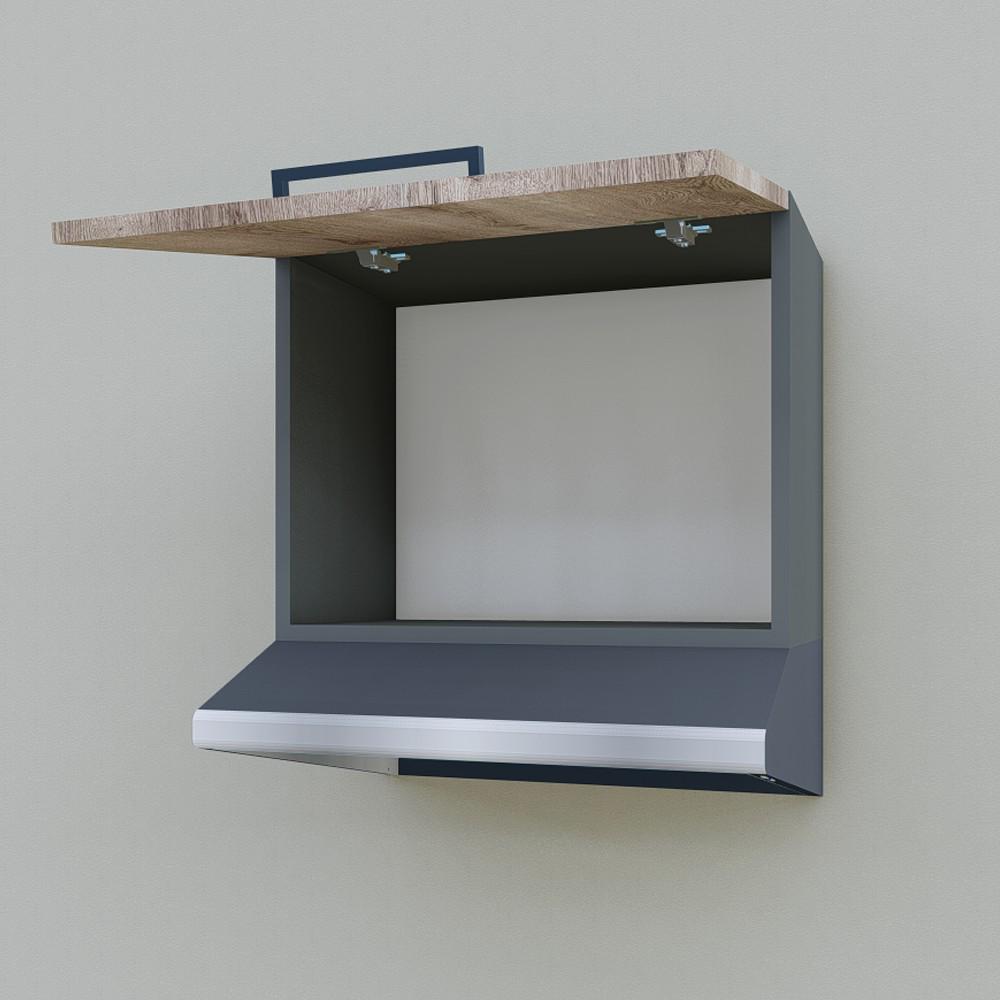 Шкаф навесной Opendoors МП9 для кухни под вытяжку 500 мм Аликанте/Графитовый (МП9/3) - фото 4 Шкаф навесной Opendoors МП9 для кухни под вытяжку 500 мм Аликанте/Графитовый (МП9/3) - фото 4