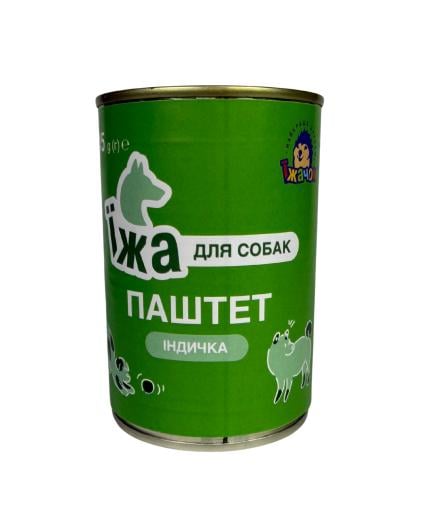 Паштет Їжачок с индейкой для взрослых собак 415 г (91041)