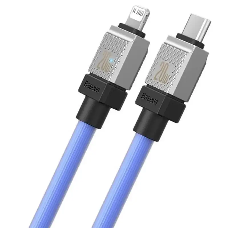 Кабель BASEUS CoolPlay Series Fast Charging Cable Type-C to Lightning CAKW000003 20W 1 м Blue - фото 3