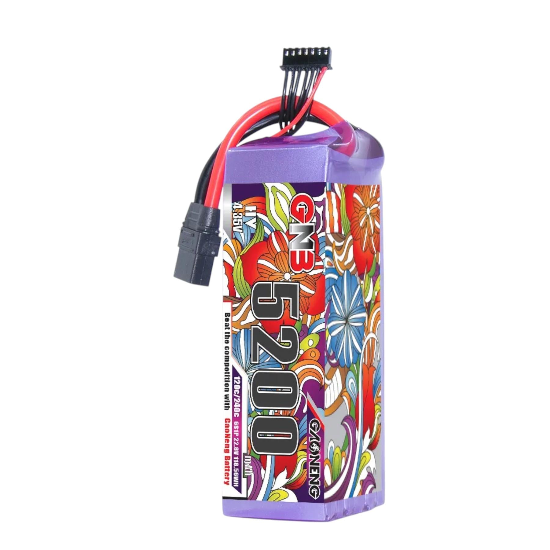Аккумулятор Gaoneng GNB LiHV 6S 5200 mAh 120C XT90 для 7-10" дронов (814490)