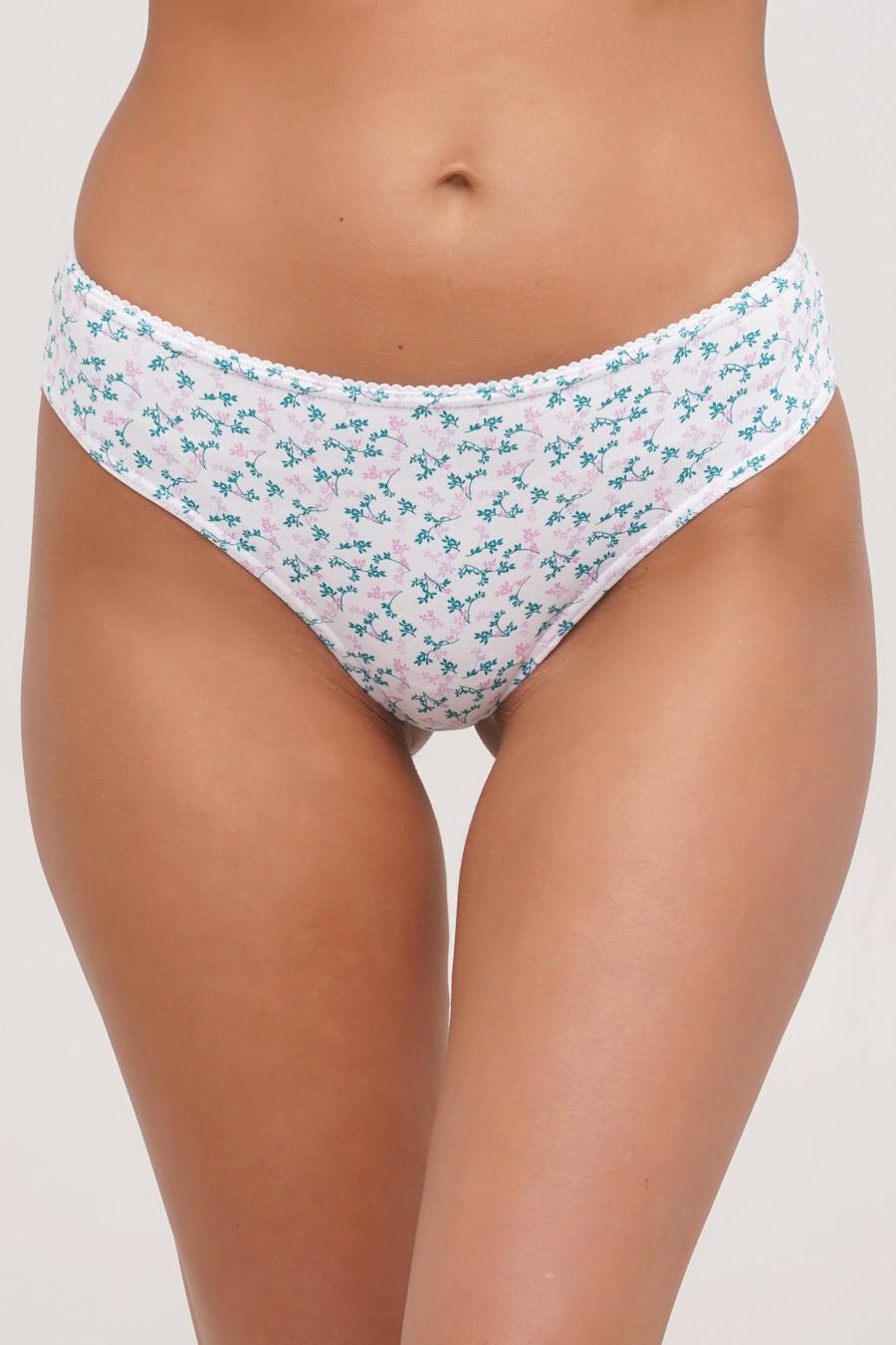 Трусики бразилиана Liabel р. 2/S Бело-зеленый (79885)