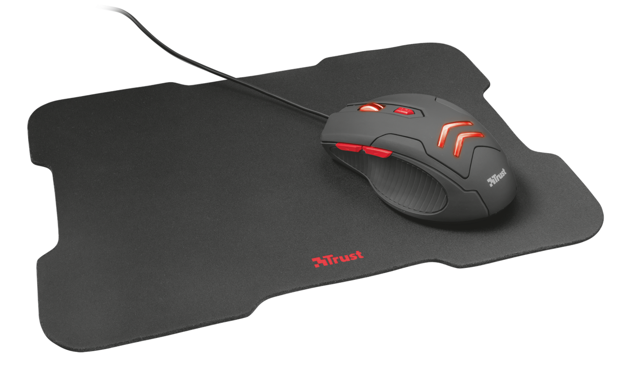 Комплект: миша килимок Trust Ziva Gaming mouse with Mouse pad (1374101789)