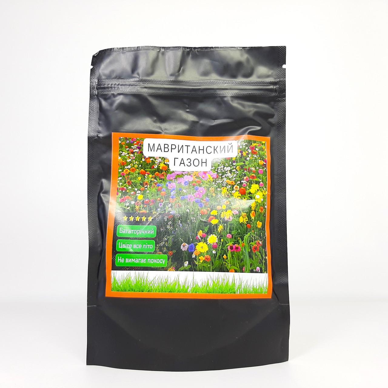 Суміш трав і квітучих однорічників для декоративного ландшафту Насіння Мавританський газон 100 г (X-2169)