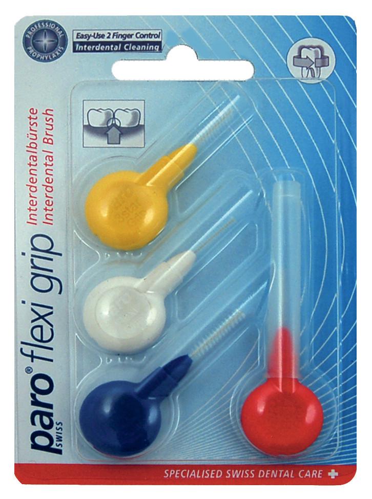 Набор межзубных ершиков paro® Flexi-Grip 4 шт. разных размеров (435)